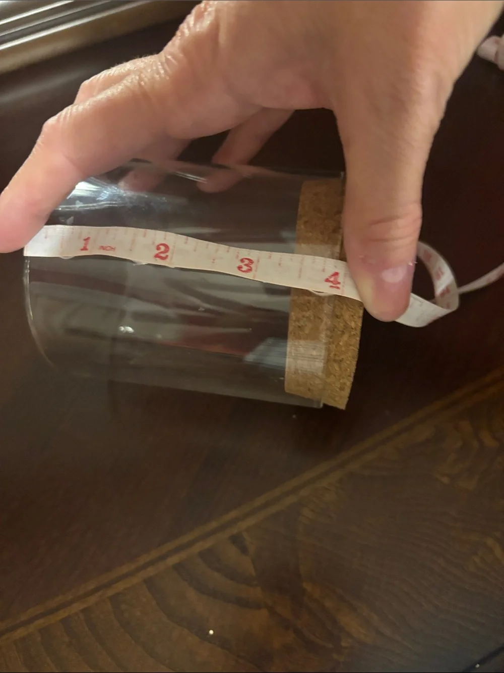 Clear Glass Storage Jar with Cork Lid